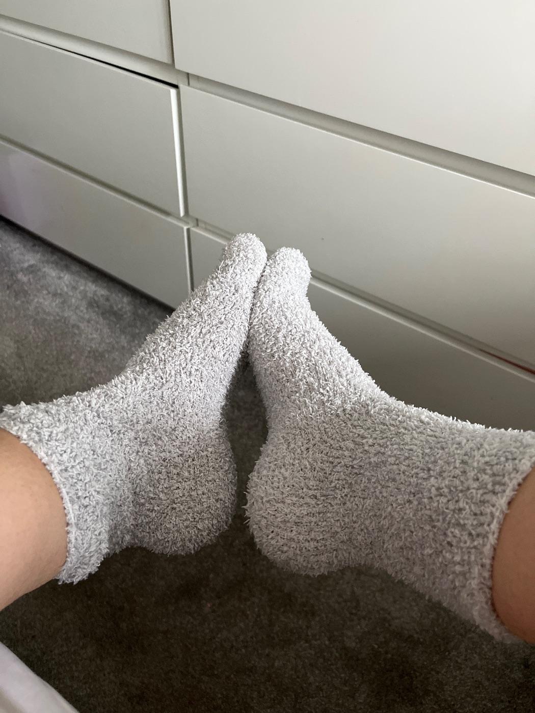 Fluffy socks from a verified UK seller