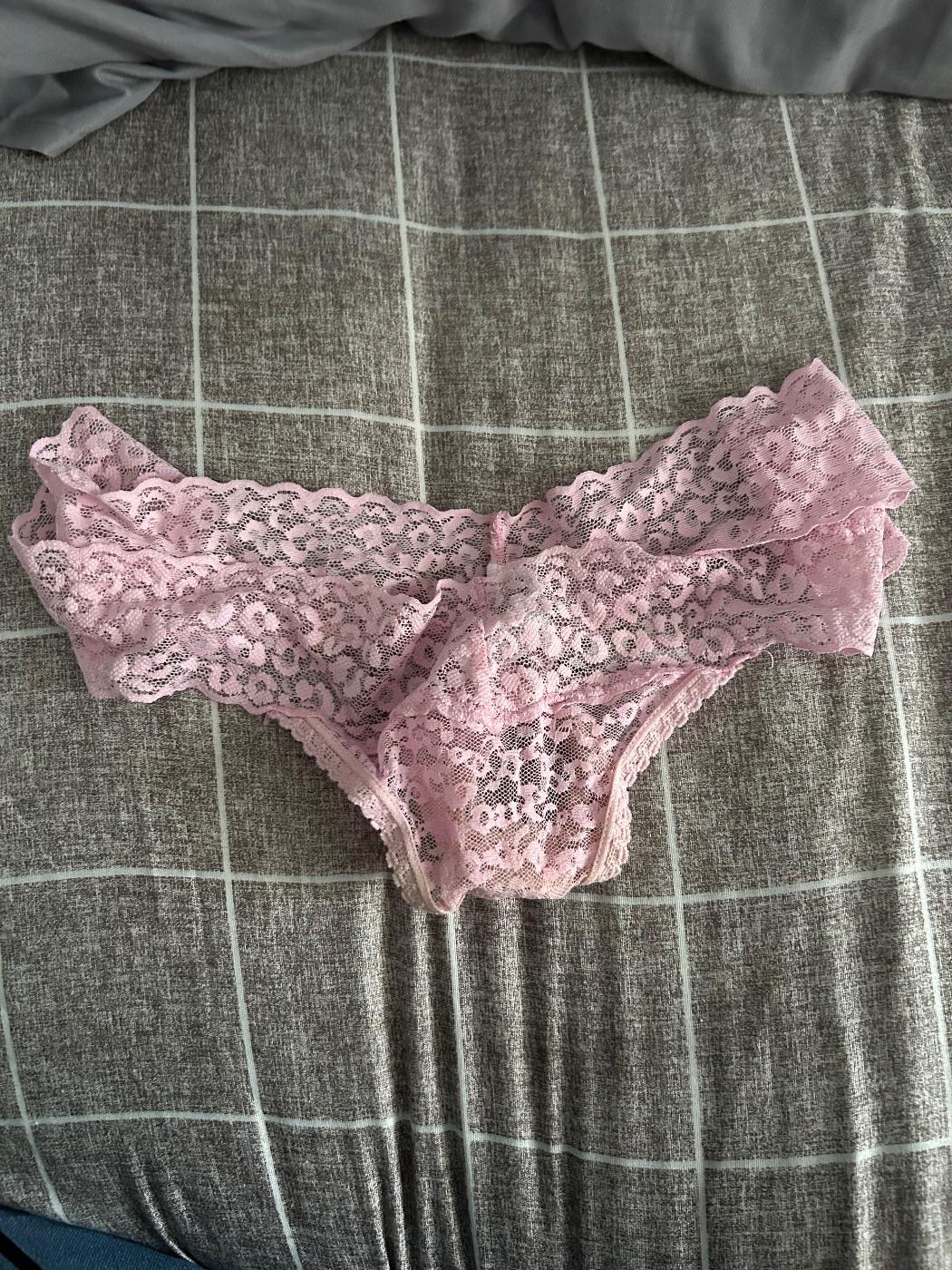 Pink Lacey and worn – used women's underwear worn by Worn to Perfection 4 You, a verified UK seller